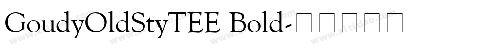 GoudyOldStyTEE Bold字体转换